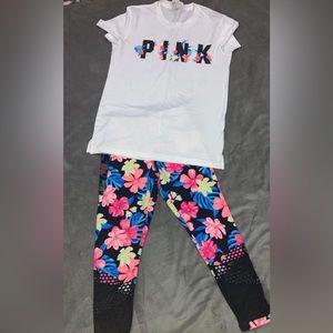 VS PINK Floral Set